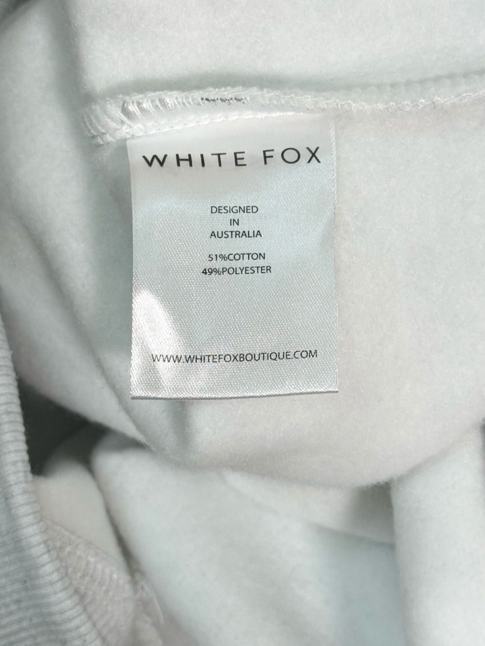 White Fox 11th Street Oversized Hoodie in Ash Grey - Picture 7 of 9